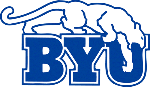 Brigham Young Cougars 1969-1998 Primary Logo DIY iron on transfer (heat transfer)